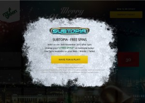 MrGreen Subtopia Free Spins 30.11.2025