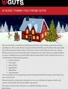 Guts Casino 100 Free Spins No Deposit Bonus