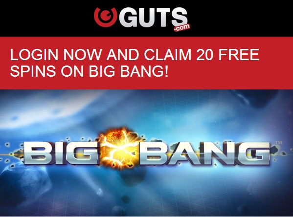 Guts Casino Free Spins On Big Bang Slot