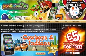 PocketWin £5 No Deposit Bonus
